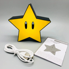 Luminária Estrela Super Mario Bros Star Light LED - comprar online