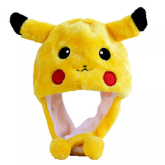 Chapéu Gorro de Pelúcia Pikachu Kawaii Japão - Quarto Geek Store - Loja de Presentes Criativos, Nerd, Geek e Cultura Pop