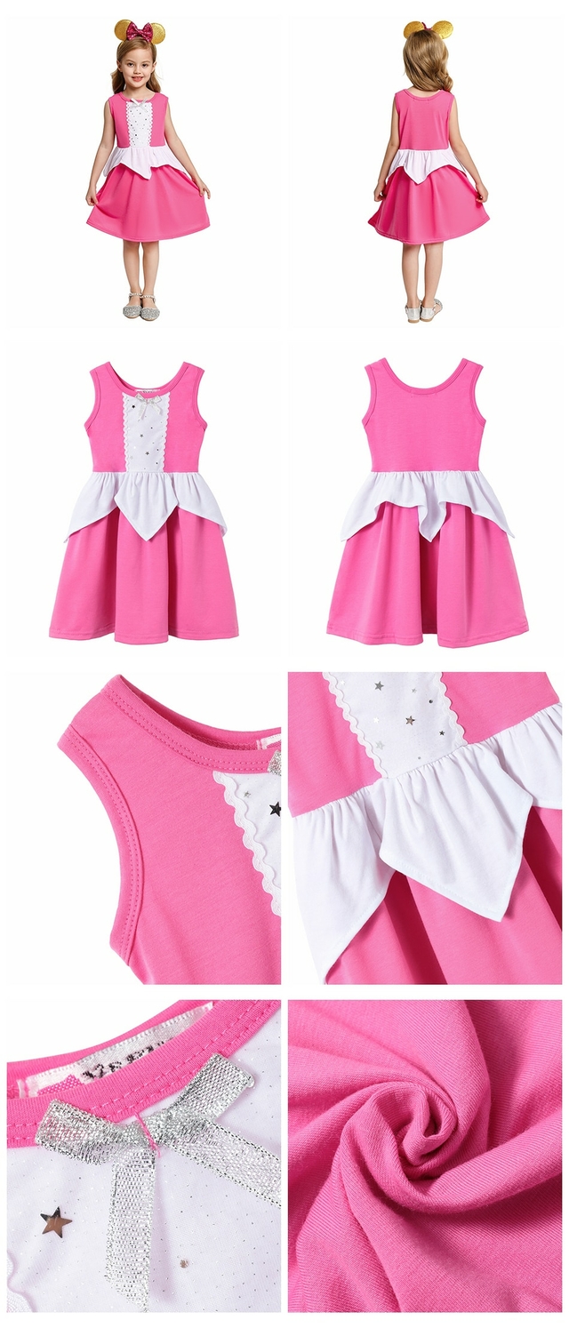 Vestido Infantil Princesa Aurora