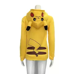 Casaco Moletom Pikachu com Capuz Adulto - Quarto Geek Store - Loja de Presentes Criativos, Nerd, Geek e Cultura Pop