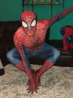 Imagem do Fantasia Homem-Aranha Tobey Sam Raimi Adulto Cosplay Luxo Traje Profissional