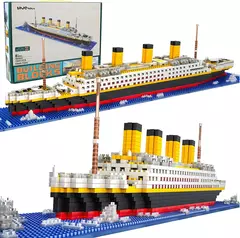 Blocos de Montar Navio Titanic 1.860 pçs - Quarto Geek Store - Loja de Presentes Criativos, Nerd, Geek e Cultura Pop