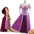 Vestido Princesa Rapunzel Filme Cosplay Adulto
