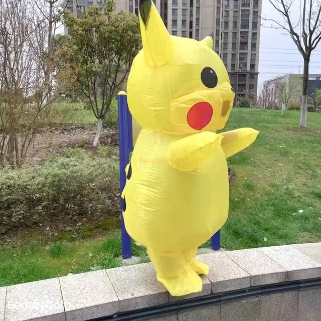 Fantasia Pikachu Inflável Pokemon Infantil Cosplay Pokemon