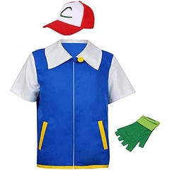 Traje Cosplay Ash Ketchum Adulto / Infantil (3 peças) - comprar online