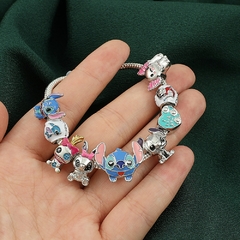 Pulseira com Pingentes Stitch Personagens na internet