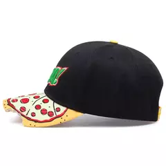 Boné Pizza com mordida na aba