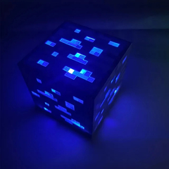 Luminária Cubo Pixel Recarregável Minecraft (Várias Cores) - Quarto Geek Store - Loja de Presentes Criativos, Nerd, Geek e Cultura Pop