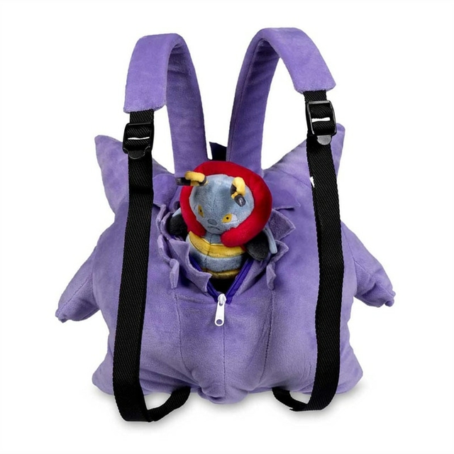 Bag e mini mochila Pokemon Gengar tipo fantasma desenho geek anime