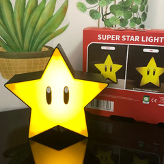Luminária Estrela Super Mario Bros Star Light LED