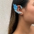 Brinco Ear Cuff Élfico Peixe Azul - loja online