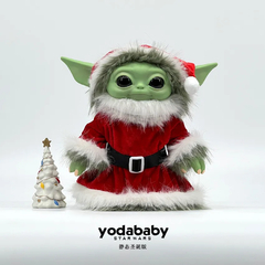 Boneco Baby Yoda Grogu de Natal na internet
