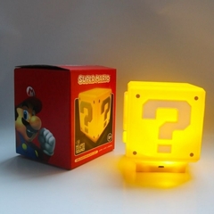 Luminária Question Block Super Mario Bros LED Music USB - Quarto Geek Store - Loja de Presentes Criativos, Nerd, Geek e Cultura Pop