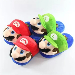 Chinelos de algodão Super Mario para meninos e meninas, sapatos de pelúcia Lui - comprar online