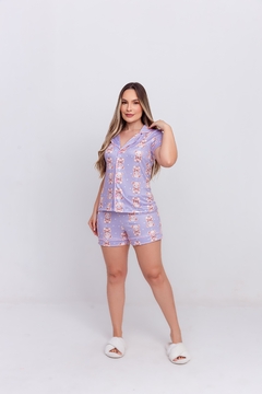 PIJAMA AMERICANO CURTO URSO- 10461EM - comprar online