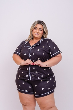 AMERICANO CURTO PLUS SIZE FLORZINHA - comprar online