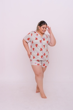 AMERICANO CURTO PLUS SIZE URSO XADREZ en internet