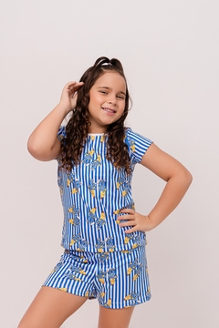 CURTO BÁSICO INFANTIL FEMININO BANANA DE PIJAMA - Revid Pijamas