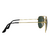 Óculos de Sol Aviador Classic Dourado c/ Verde G15 - Pequena Avaria - Malibu Glasses Varejo