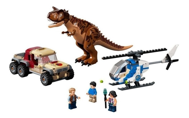 Lego Jurassic - Perseguição Do Dinossauro Carnotaurus - 76941
