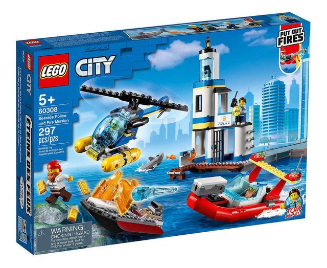 Lego City - Patrulha Costeira Combate Ao Fogo - 60308