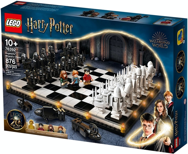 Jogo de Xadrez dos Feiticeiros de Hogwarts™ 76392 - Conjuntos LEGO® Harry  Potter™ e Animais Fantásticos™ -  para crianças