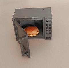 Microondas Miniatura articulado para muñecas + comiditas en internet