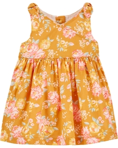 Vestido Carter's Floral Amarelo