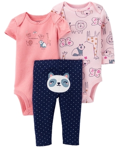 Conjunto Carter's Trio Panda