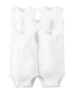 Kit de Body 5 peças Carter's Branco