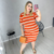 VESTIDO PLUS SIZE LISTRADO - Renillu - Atacado de roupas