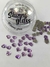 CRISTALES - CORAZON PURPURA - 3MM - SHINNY GLASS. - comprar online