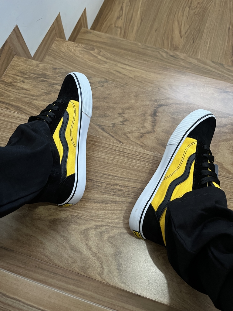 Tênis Skate Mad Rats Old School Preto Amarelo Pronta Entrega