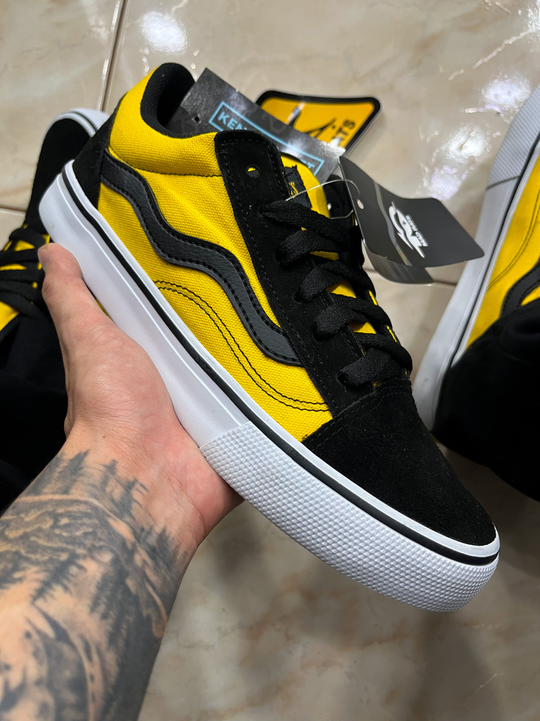 TÊNIS MAD RATS - OLD SCHOOL AMARELO E PRETO