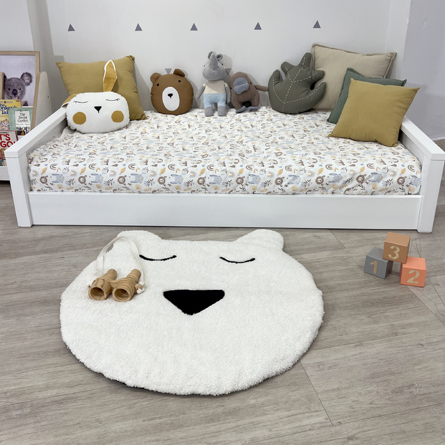 Cuna Oval Madera Colchones Blanquería - Picky Kids