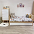 Cama Viggor AR Individual con Cama Carrito Blanco - Picky Kids - Muebles Infantiles