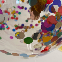 Globo Burbuja Confetti Multicolor 20'' - comprar online