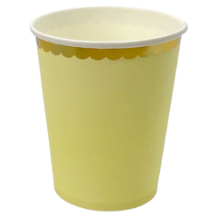 Vaso Pastel Lemon Gold x 10 unidades