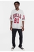 Camiseta Mitchell & Ness Chicago Bulls Football Hwc Off White - loja online