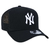 Boné 9FORTY A-Frame Trucker Snapback MLB New York Yankees Aba Curva Preto na internet