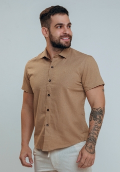 Camisa Linen Café