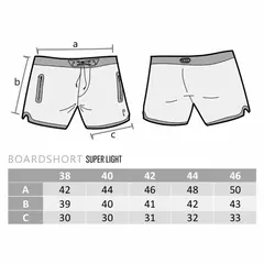 Boardshort SuperLight Azul Céu - Pesce Wear | Loja Online / Online Store