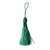 10 Pompons Tassel Verde água com tulipa para decorações e artesanato 90mm