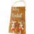 Placa Feliz Natal decorativa com casal de alces - Pinus - comprar online