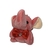 Elefante de pelúcia rosa com chaveiro