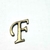 Imagem do Letra Miniatura em Metal Ouro Velho Luxo - 2 cm