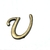 Letra Miniatura em Metal Ouro Velho Luxo - 2 cm na internet