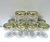 Pote de Acrílico Transparente Geleia Papinha 40g com Tampa Metálica Dourada - 10 unidades