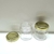 Pote de Acrílico Transparente Geleia Papinha 40g com Tampa Metálica Dourada - 10 unidades - comprar online