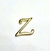 Letra Miniatura em Metal Dourada Luxo - 2 cm - comprar online